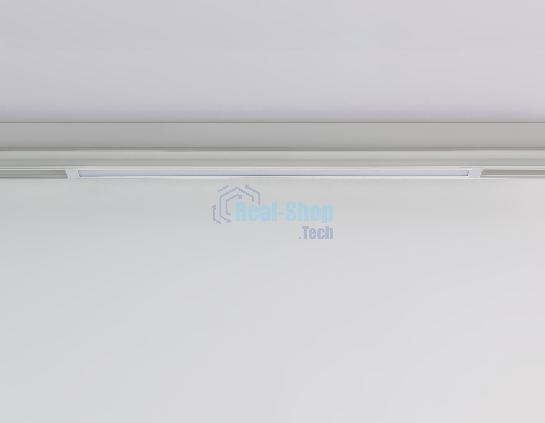 Управляемый светодиодный светильник для шинопровода Magnetic Ambrella light GL1281 WH белый IP20 18W 3000K-6400K 220V 120° 452*25*42 (Без ПДУ)