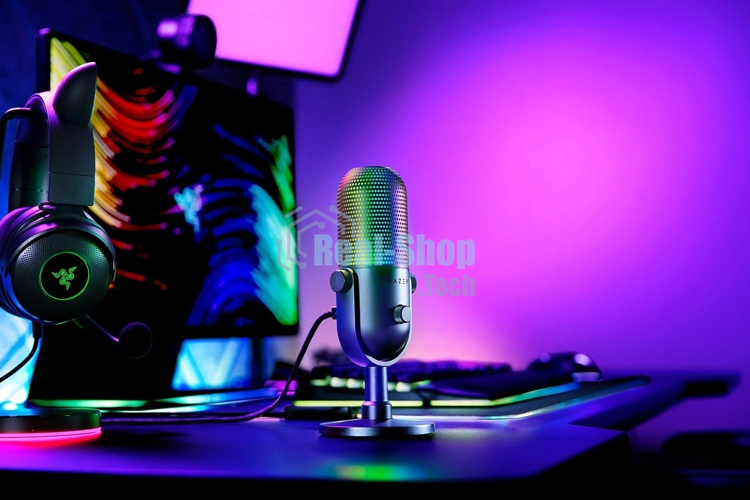 Микрофон Razer Seiren V3 Chroma - черный/Razer Seiren V3 Chroma - черный