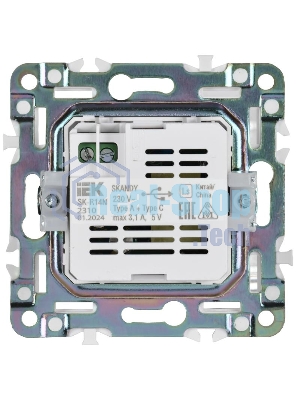 SKANDY Розетка USB A+C 3,1А SK-R14N никель | SK-U22-D31-K50 | IEK
