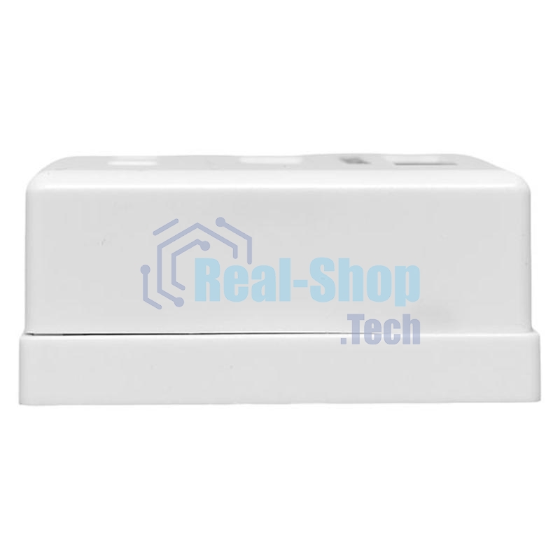 Розетка настенная TERACOM PRO Cat.6 неэкранированная 2 порта RJ-45 Dual IDC белая