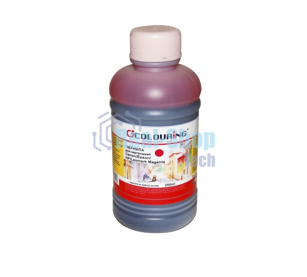 Чернила Colouring для принтеров Canon/Epson/HP/Lexmark Magenta 250 мл водн U