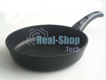 Сковорода НМП 9024 круглая/покрытие антипригарное/ручка съемная (без крышки) черный
