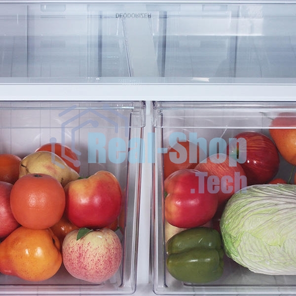 Холодильник Sharp SJ-XE59PMBE бежевый двухкамерный 430/148л морозилка сверху