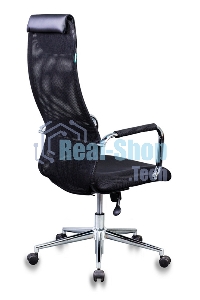 Кресло руководителя Бюрократ KB-9N/BLACK черный TW-01 TW-11 сетка крестовина хром