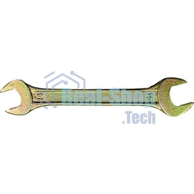 Ключ рожковый Сибртех, 8 х 9 мм, желтый цинк 14302