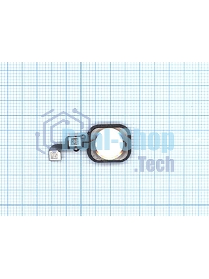 Кнопка HOME в сборе с механизмом и шлейфом для iPhone 6/6 Plus, золотая