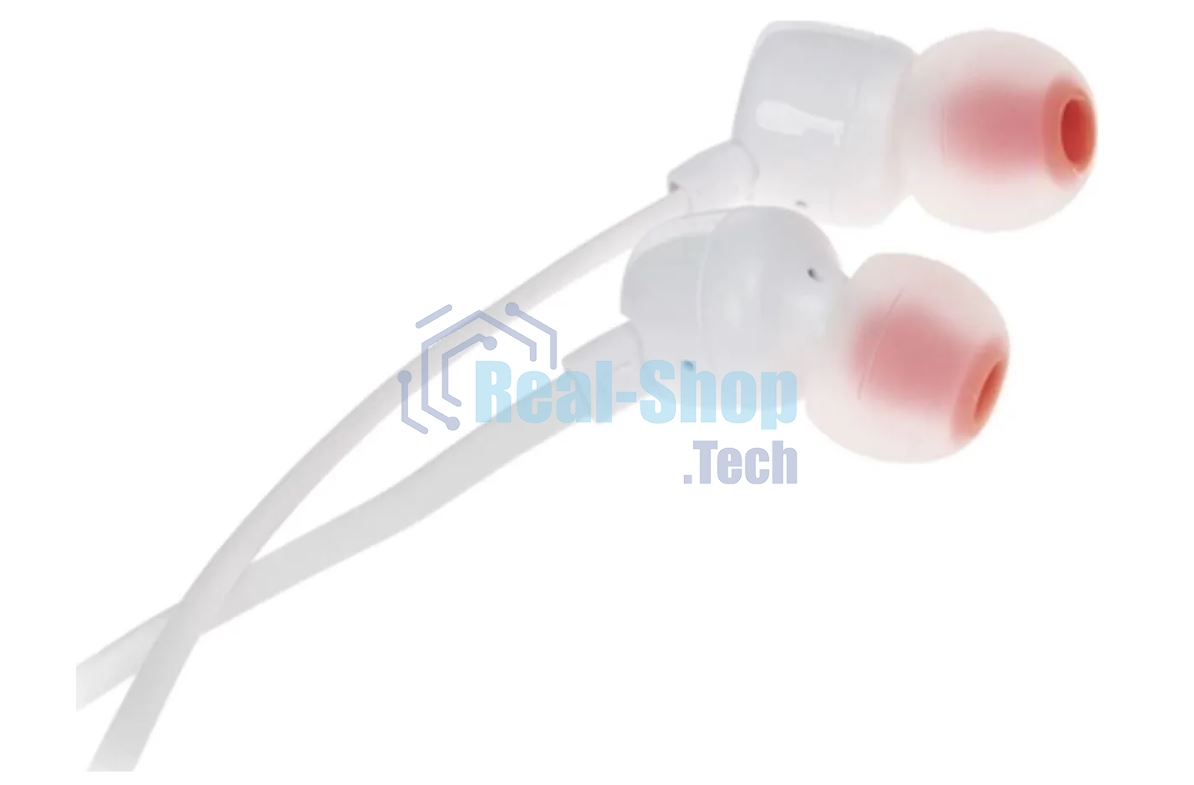 Наушники JBL Tune 110, 3.5 мм, внутриканальные, белый