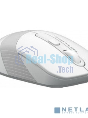Мышь беспроводная A4Tech Fstyler FG10 белый/серый, 2000 dpi, радиоканал, USB, кнопки - 4