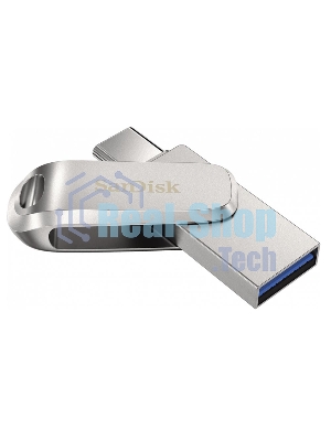 Флешка USB Sandisk Ultra Dual Luxe (SDDDC4-032G-G46), 32Gb, USB 3.2 Gen 1/Type-C, R/W 150/40, серебристый