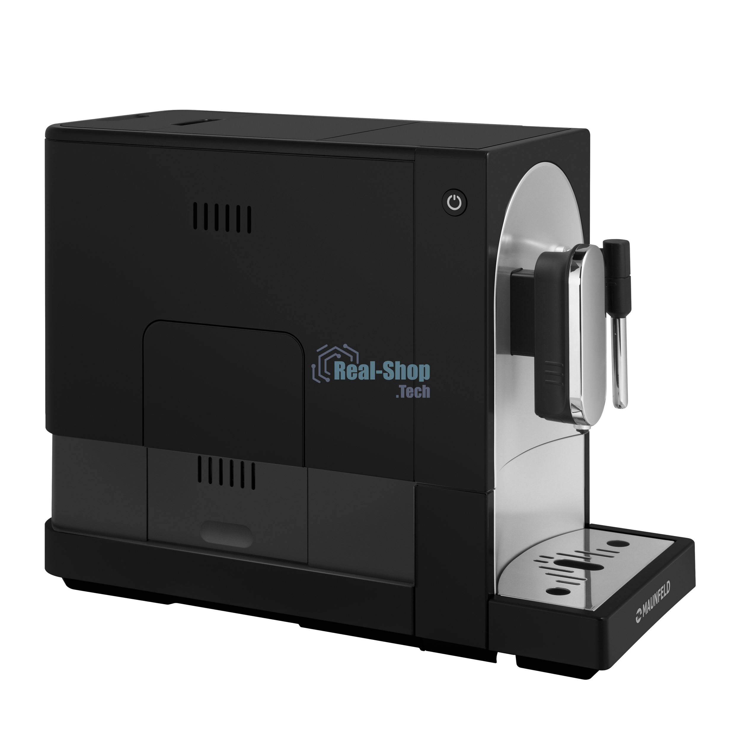 Кофемашина автоматическая Maunfeld MF-A7021BK черный, исп. кофе - зерновой, 1,1 л, 1470 Вт, 19 бар