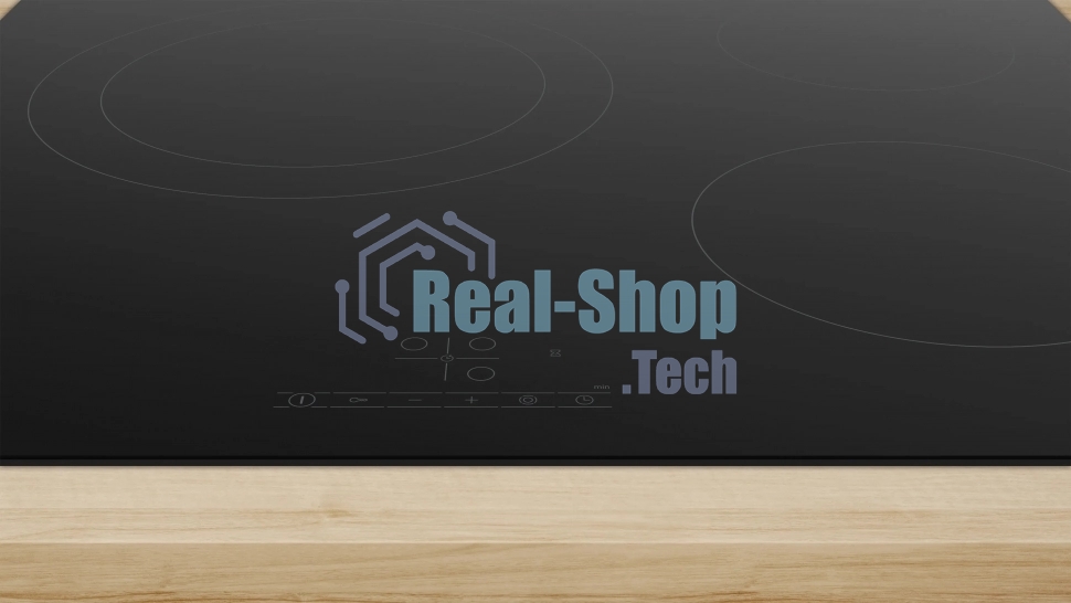 Электрическая варочная панель Bosch PKK611BB2E 60 см черный, 3 зоны нагрева, Размеры прибора (мм), 45 x 592 x 522 mm