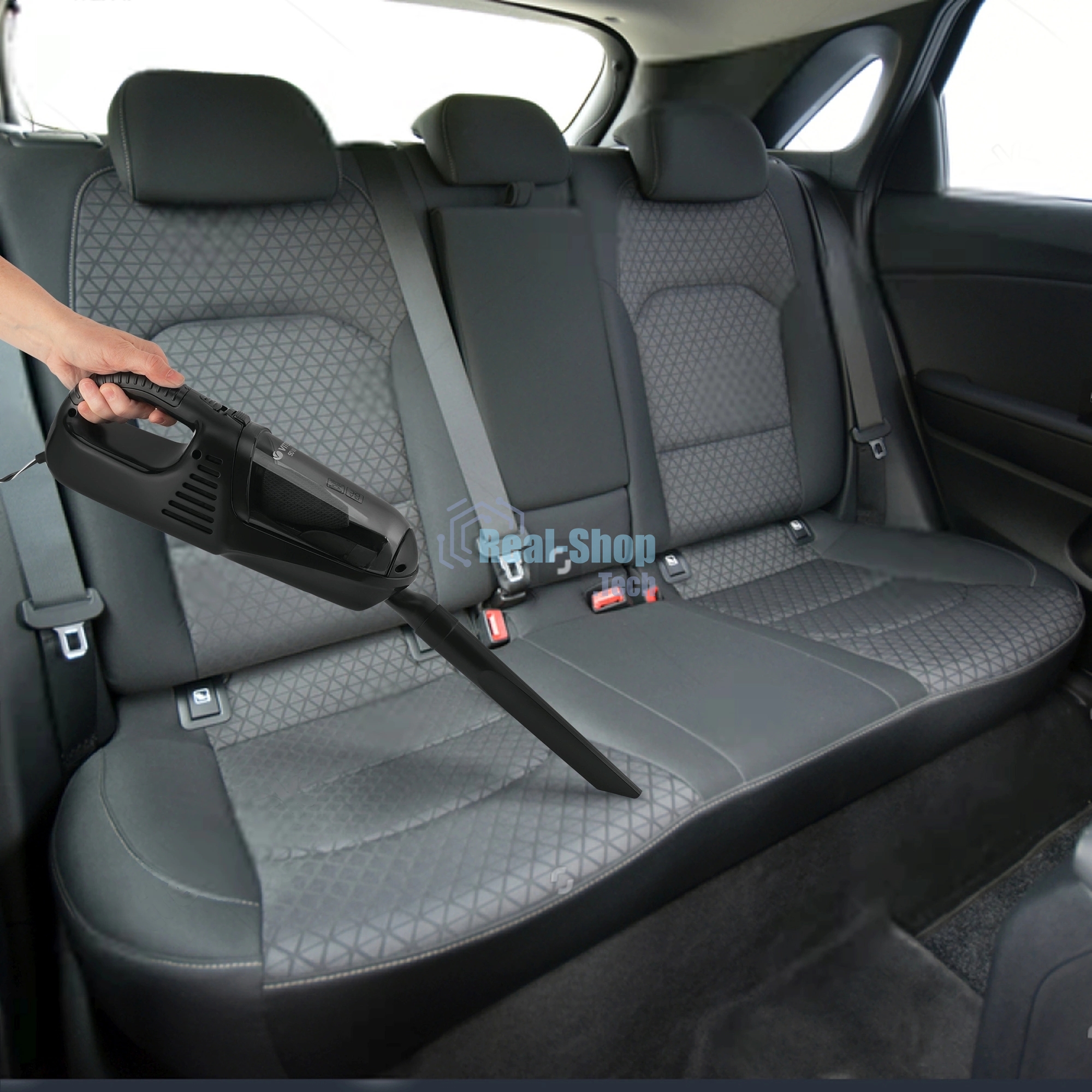 Пылесос автомобильный Vitek VT-1850(BK) 90 Вт/ Моющийся фильтр.