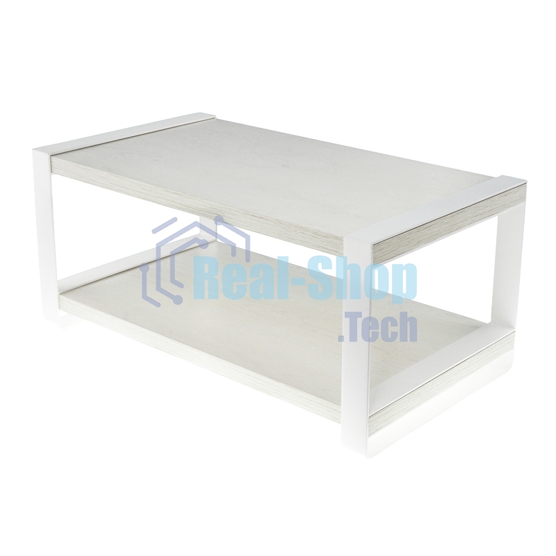 Полка-органайзер для кухни Rexant двухъярусная, дуб Харбор, белый