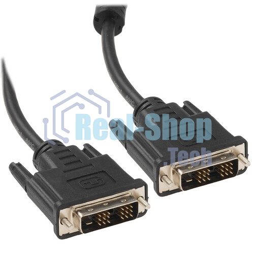 Кабель DVI-D single link Cablexpert CC-DVIL-BK-10, 19M/19M, 3.0м, CCS, черный, экран, феррит.кольца, пакет