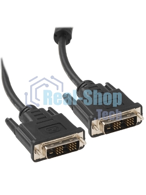 Кабель DVI-D single link Cablexpert CC-DVIL-BK-10, 19M/19M, 3.0м, CCS, черный, экран, феррит.кольца, пакет