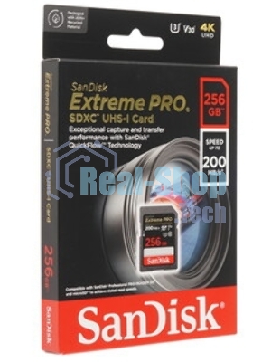 Флеш карта Sandisk Extreme Pro microSDXC 256Gb + SD Adapter + Rescue Pro Deluxe 200Mb/s