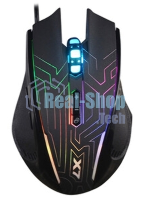 Мышь проводная A4Tech X87 черный, 2400 dpi, USB, кнопки - 8