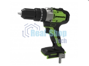 Дрель-шуруповерт GREENWORKS GD24DD60, 24 В, 0 Ач, 60 Нм, бесщеточный, ударный