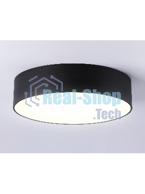 Потолочный светодиодный светильник Ambrella light FV5521 BK черный LED 26W 3000K D220*58 (Без ПДУ)