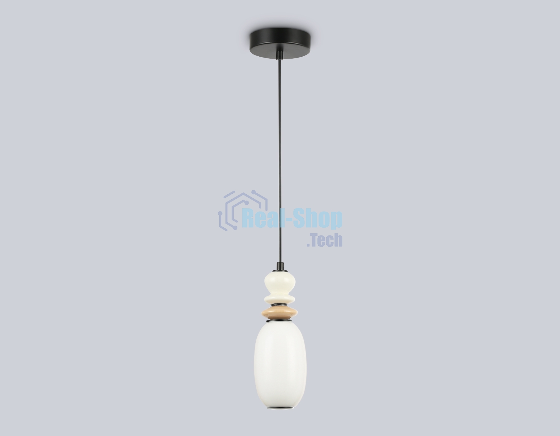 Светильник Ambrella light LH53141 BK/WH черный/белый 6W 3000K D120*1520