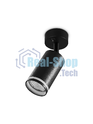 Накладной спот с выключателем Ambrella light TA121 BK черный GU10 max 12W D70*164*D55