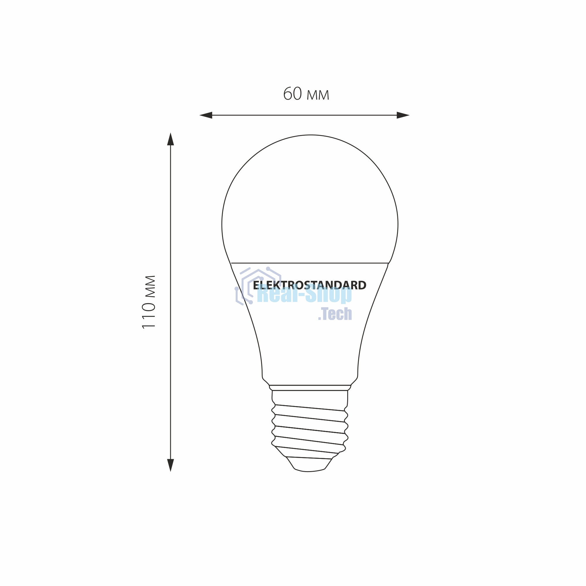 BLE2741 / Светодиодная лампа Classic LED D 17W 4200K E27 А60