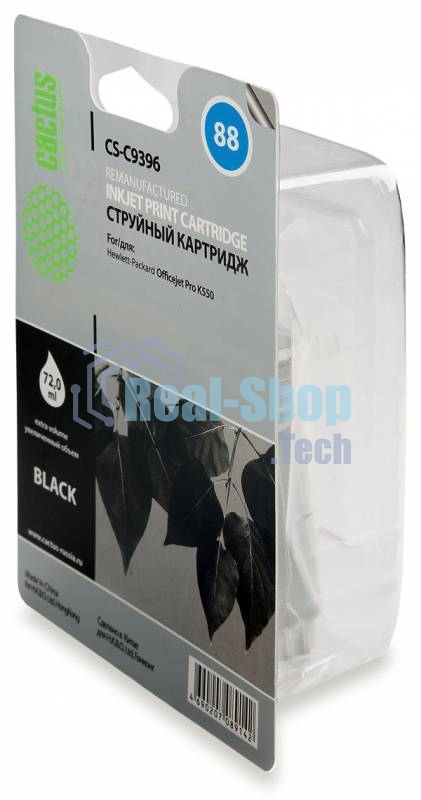 Картридж струйный Cactus CS-C9396 черный для №88 HP Officejet Pro K550 (72мл)