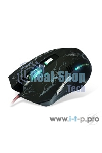 Мышь проводная Crown Gaming CMXG-600 черный, 2200 dpi, USB, кнопки - 6