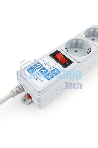 Сетевой фильтр POWER CUBE 1,9 м.* 5 розеток, серый