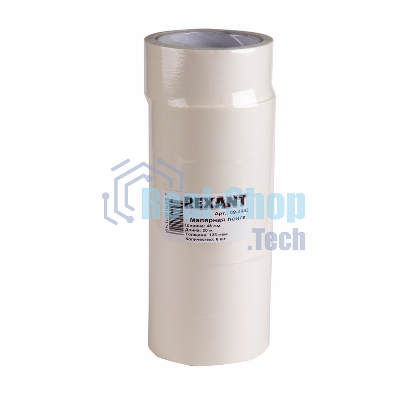 Малярная лента (крепп) Rexant 48 мм (рулон 20 м)
