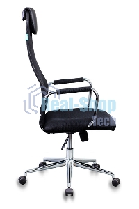 Кресло руководителя Бюрократ KB-9N/BLACK черный TW-01 TW-11 сетка крестовина хром