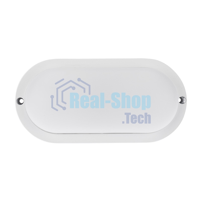 Светильник светодиодный пылевлагозащищенный Rexant ЖКХ-01 овал 12 Вт 1000 Лм IP65 177 мм 6500 K с микроволновым датчиком движения