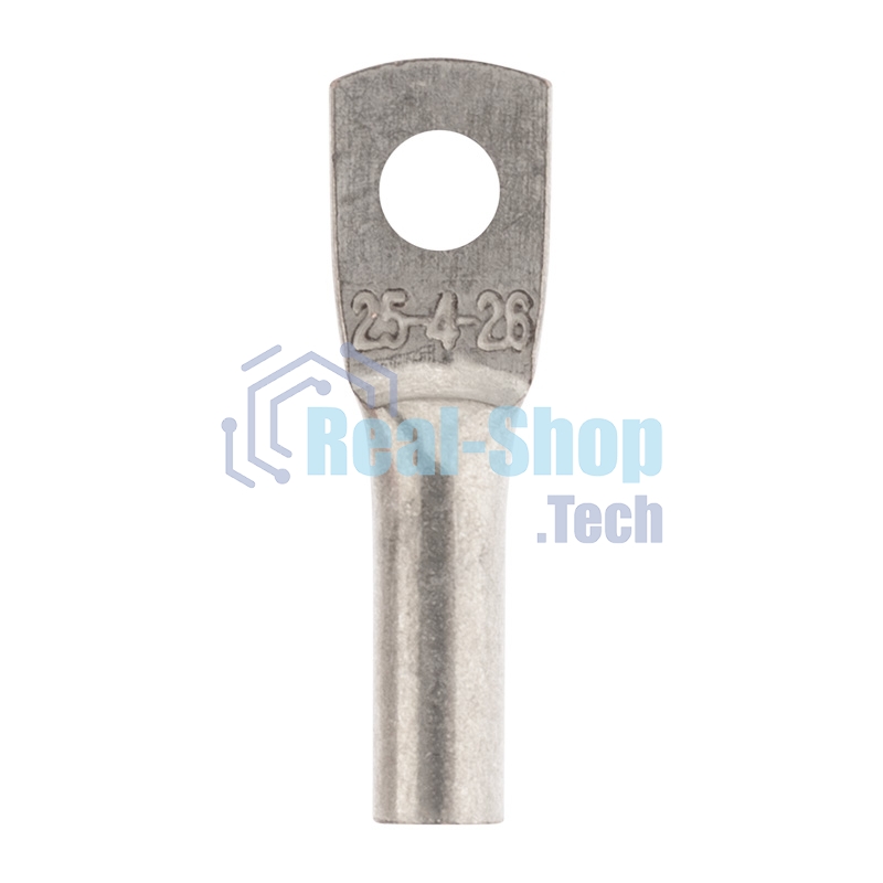 Наконечник медный луженый Rexant ТМЛ 2,5–4–2,6 (2,5мм² - Ø5мм) ГОСТ 7386-80 (в упак. 10 шт.)