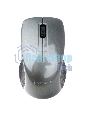 Мышь беспроводная Gembird MUSW-375 серый, 1000 dpi, радиоканал, USB, кнопки - 3