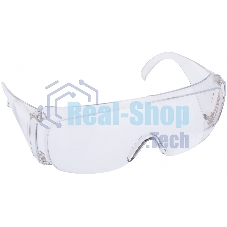 Очки защитные Сибртех открытого типа,прозрачные,ударопрочный поликарбонат,бок. и верх. защита