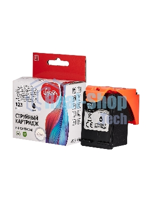 Картридж струйный Sakura F6V17AE (№123 Black) для HP, черный, 18 мл., 600 к.