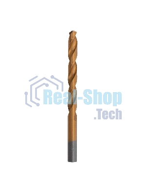 Сверло по металлу Matrix, 9 мм, HSS, нитридтитановое покрытие, цилиндрический хвостовик