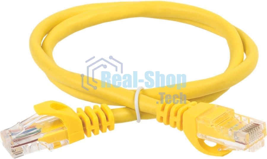 Патч-корд ITK Generica PC05-C5EU-3M-G U/UTP не экранированный RJ-45 вил.-вилка RJ-45 cat.5e 3м желтый ПВХ (уп.:1шт)