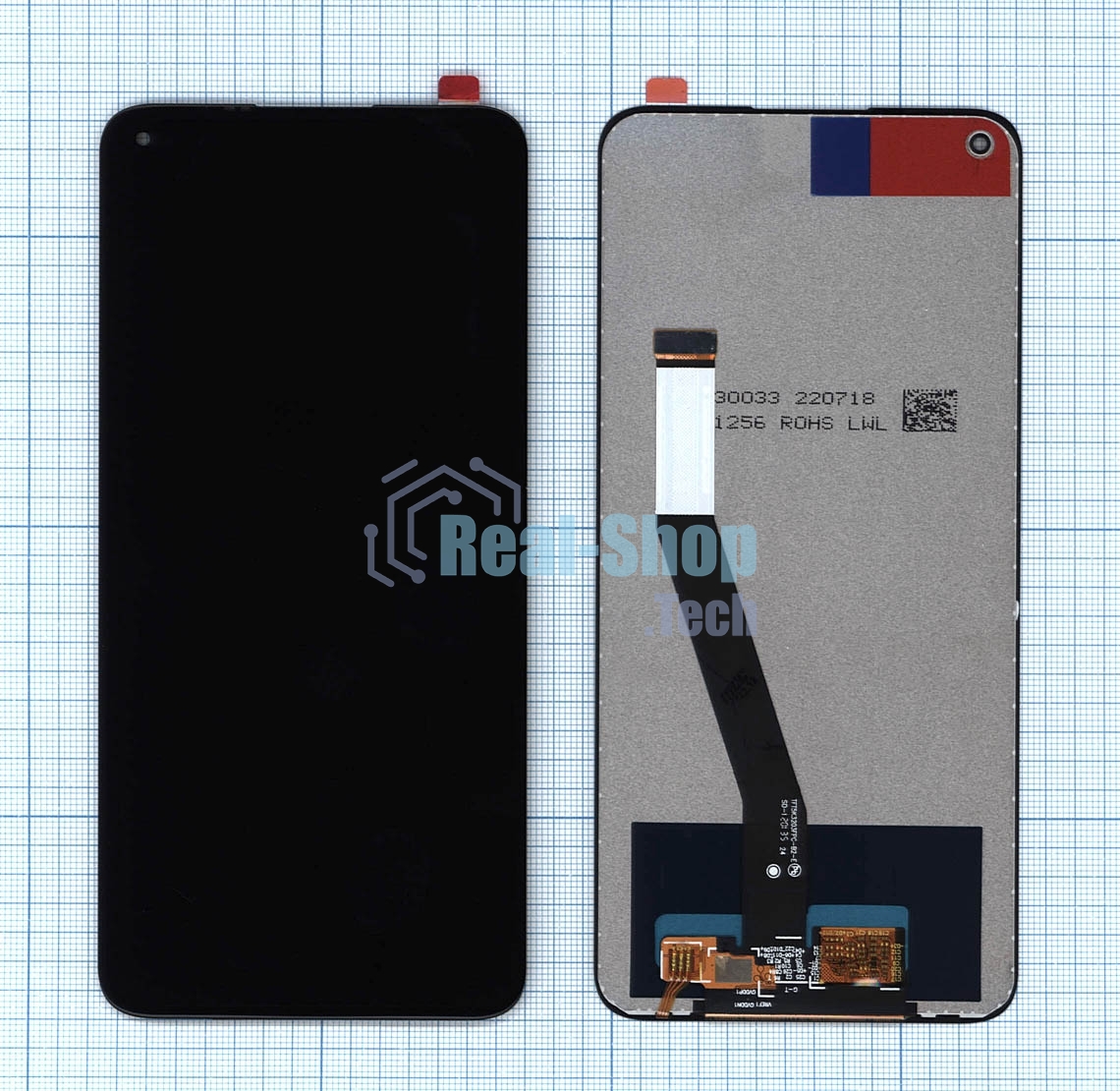 Дисплей для Xiaomi Redmi Note 9, Redmi 10X черный