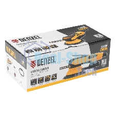 Эксцентриковая шлифовальная машина бесщеточная Denzel OS-150-BL, 350 Вт, 4000-10000 об/мин