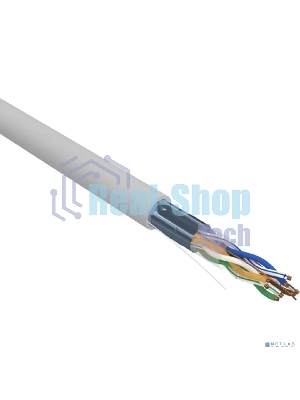 Кабель витая пара Rexant F/UTP, cat.5e, ZH нг(А)-HF, 4х2х0,52мм, 24AWG, INDOOR, SOLID, серый, 305м PRO