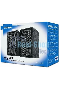 Акустическая система 2.0 (2x3W, USB+БП) дерево, черный SVEN SPS-509