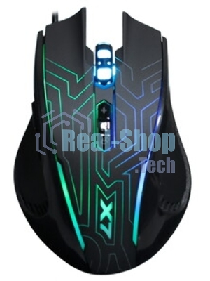 Мышь проводная A4Tech X87 черный, 2400 dpi, USB, кнопки - 8
