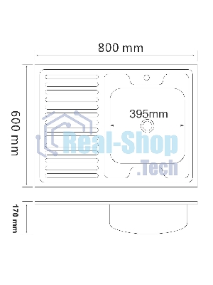 Кухонная мойка MG6-8060R