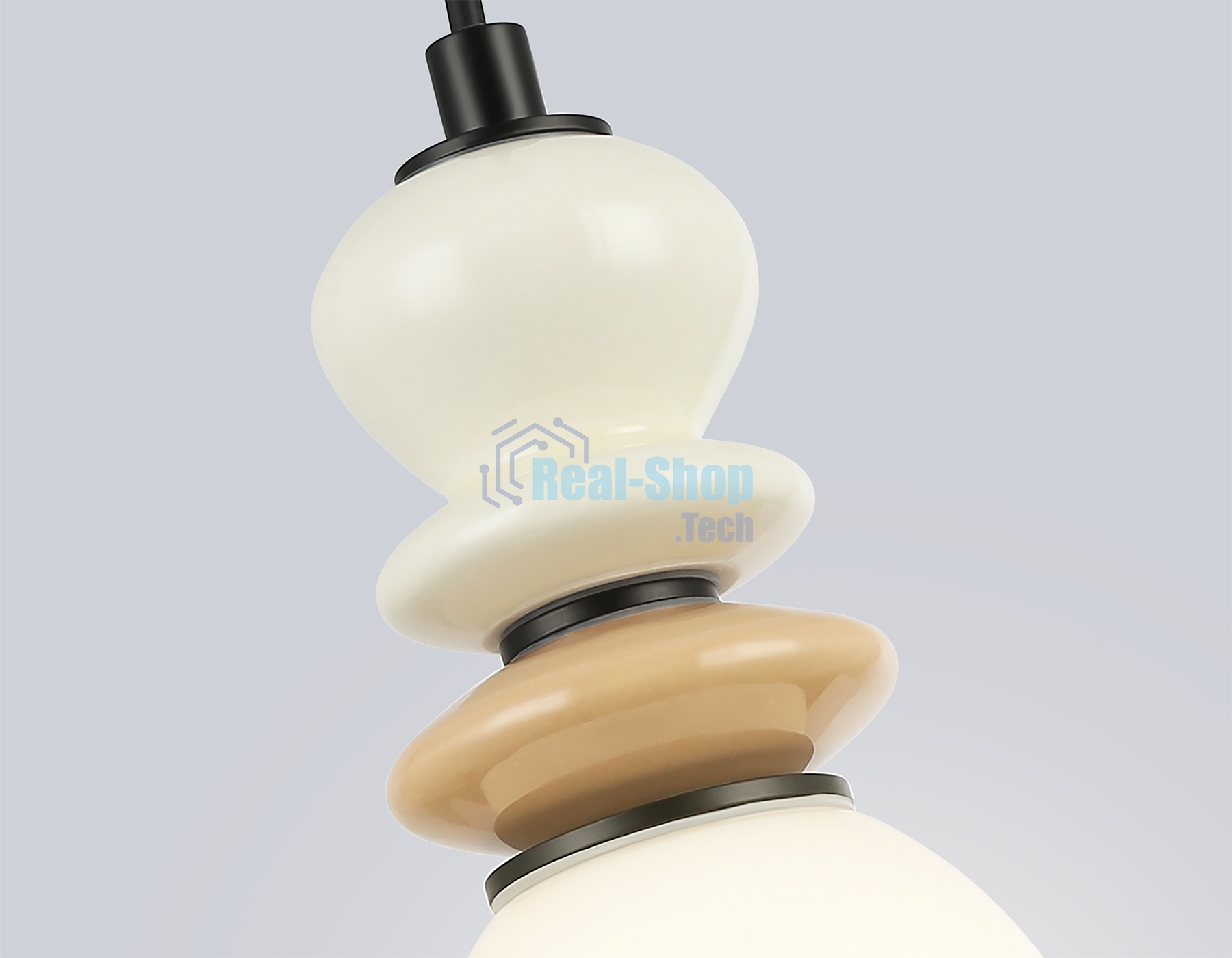 Светильник Ambrella light LH53141 BK/WH черный/белый 6W 3000K D120*1520
