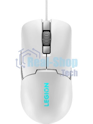 Мышь проводная Lenovo Legion M300s белый, 8000 dpi, USB, кнопки - 6