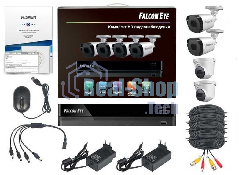 Комплект видеонаблюдения Falcon Eye FE-104MHD Офис Smart