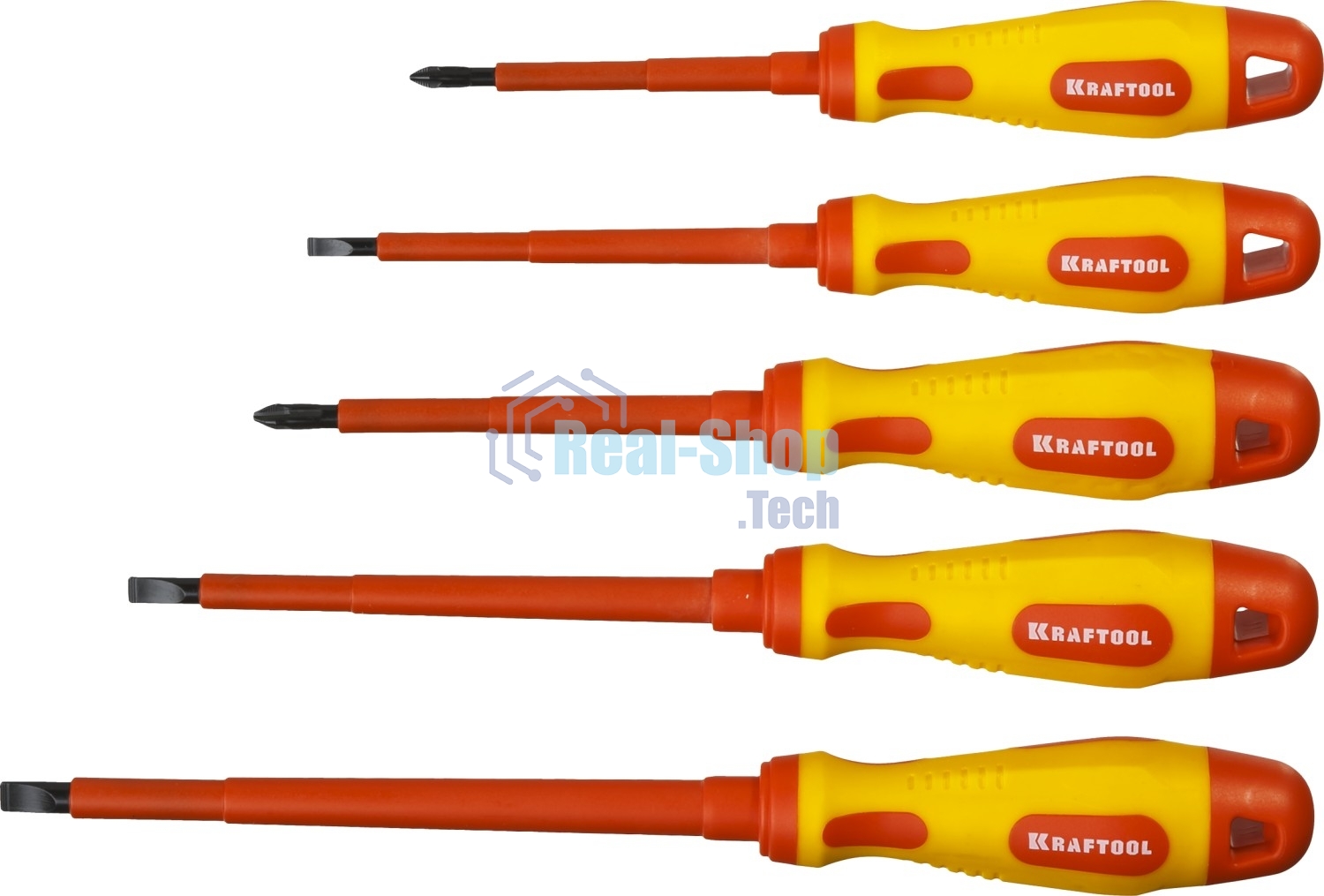 Набор KRAFTOOL EXPERT Cr-Mo-V сталь. SL: 2.5. 4. 5.5. 6.5. PH: № 1. № 2. 6 предметов