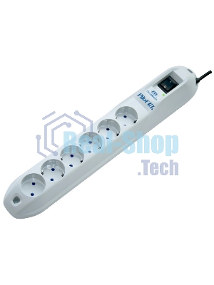 Сетевой фильтр Pilot GL 6 розеток (5 евро + 1 без заземления) 10 м Surge protector Pilot GL 6 outlets (5 euro + 1 without ground) 10A/2.2kVt, 10m