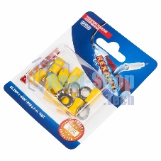 Наконечник кольцевой Rexant изолированный, ø6.5мм, 4-6мм², НКи 6.0-6/НКи5,5-6/RV5.5-6, желтый, в упак. 10 шт.